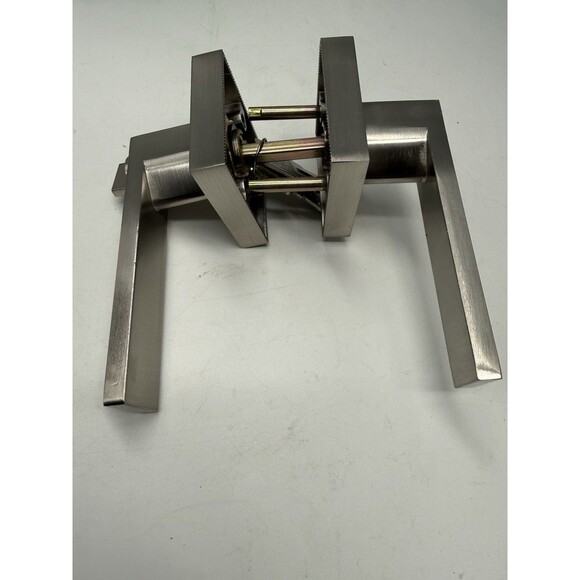 Square Entrance Lever Exterior Door Lock Set Reversible Heavy Duty Silver - Picture 8 of 14
